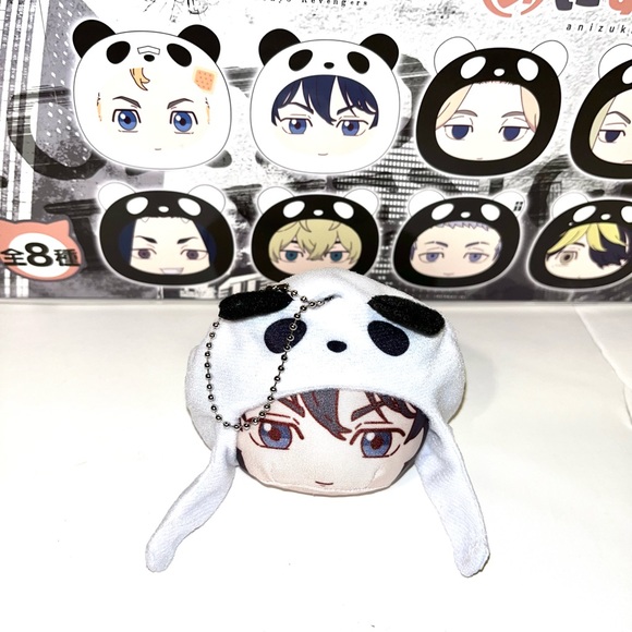 Tokyo Revengers Naoto Tachibana Anizukin panda plush keychain - Picture 1 of 1